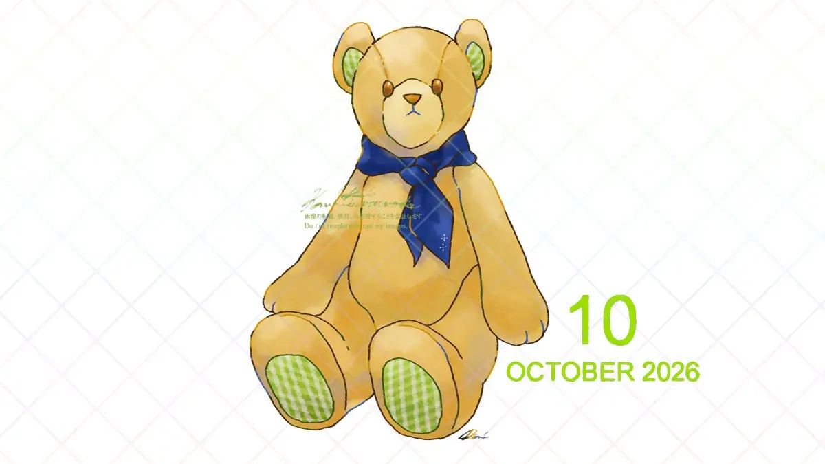 10月のカレンダー壁紙