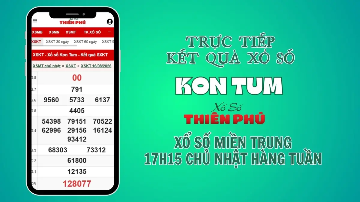 Dò kết quả Xổ số Kon Tum nhanh chóng