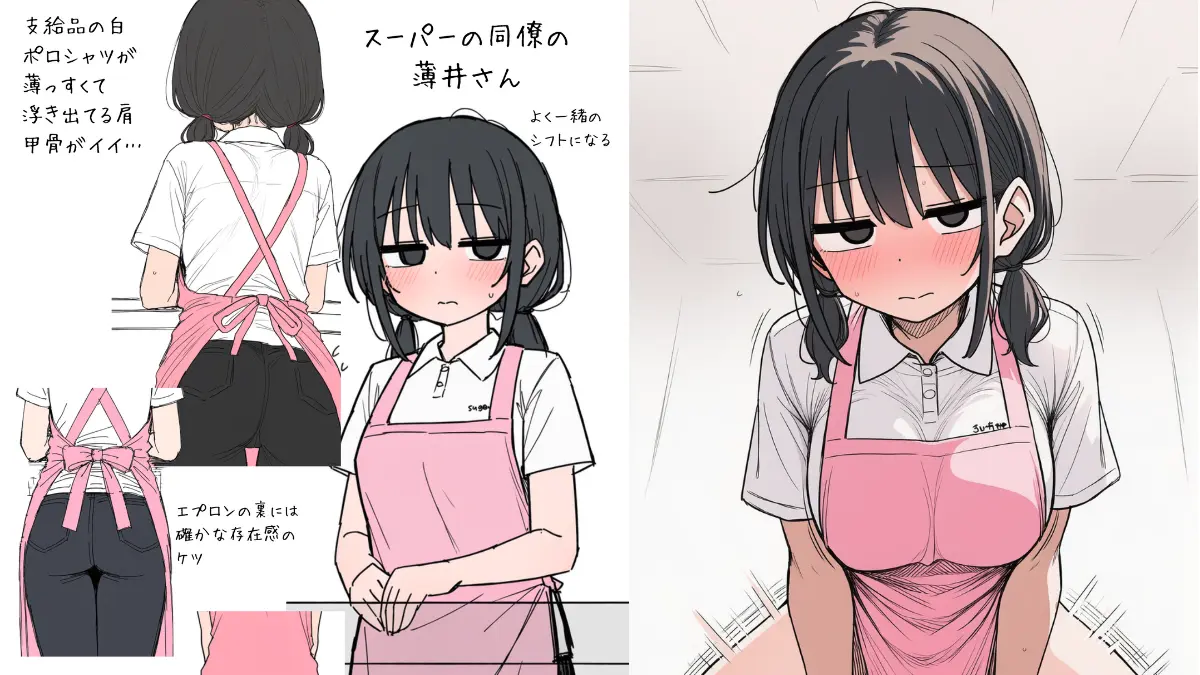 【スーパー店員さん】制服のままで…