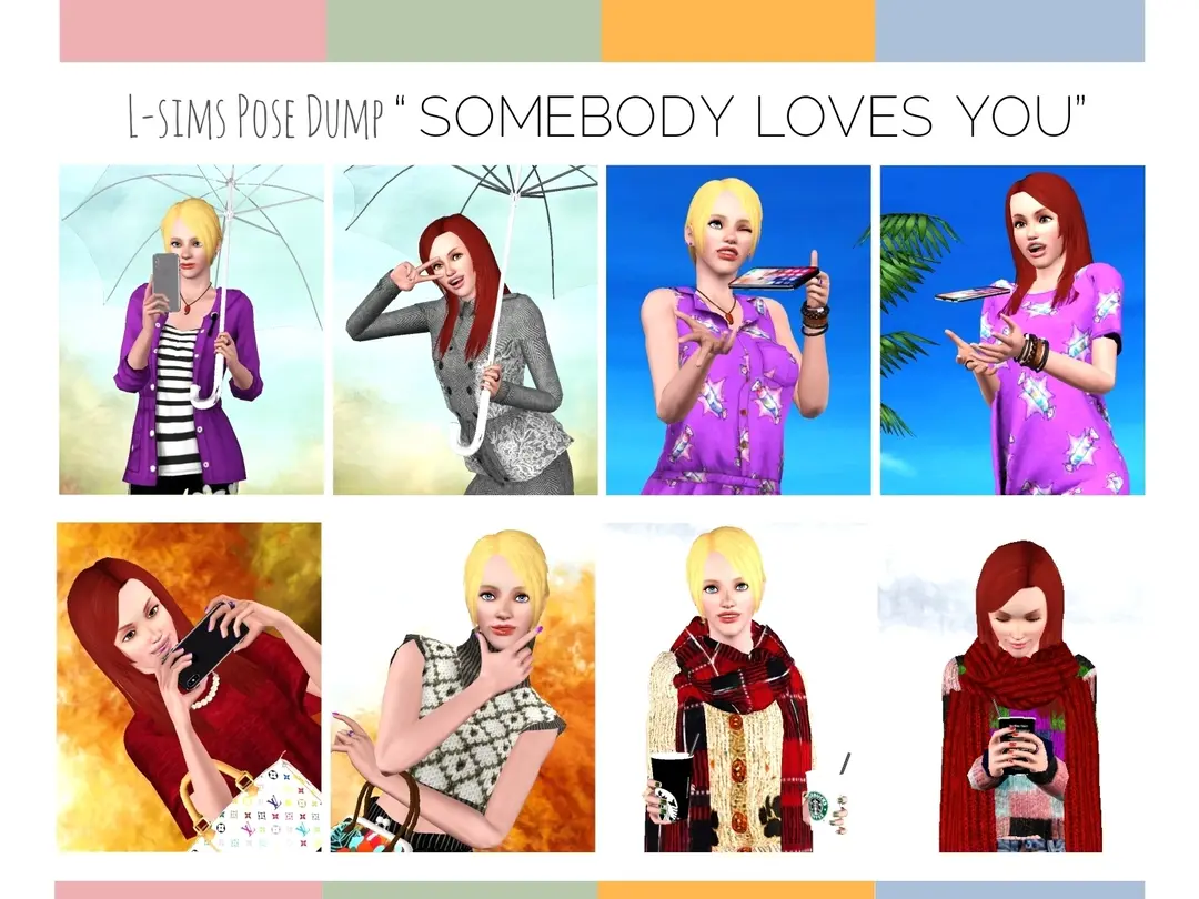 [L-sims] Pose Dump “SOMEBODY LOVES YOU”