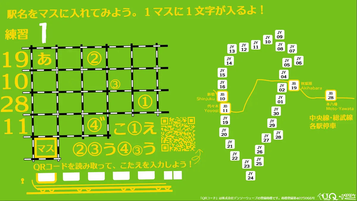 Web謎解き「山手線から謎解きを。」を作成しました！
