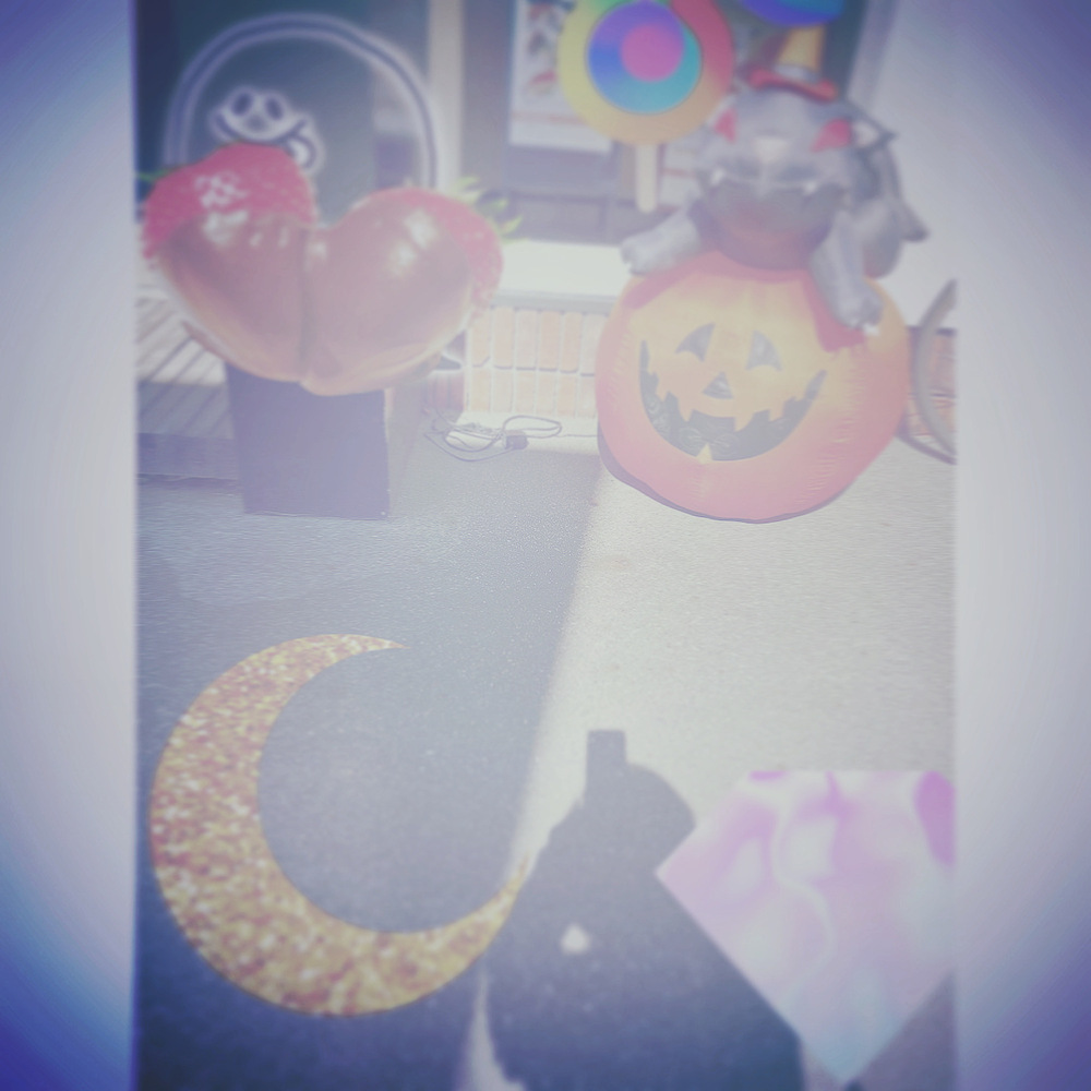 ポップな感じのハロウィンパーティー風加工フォト