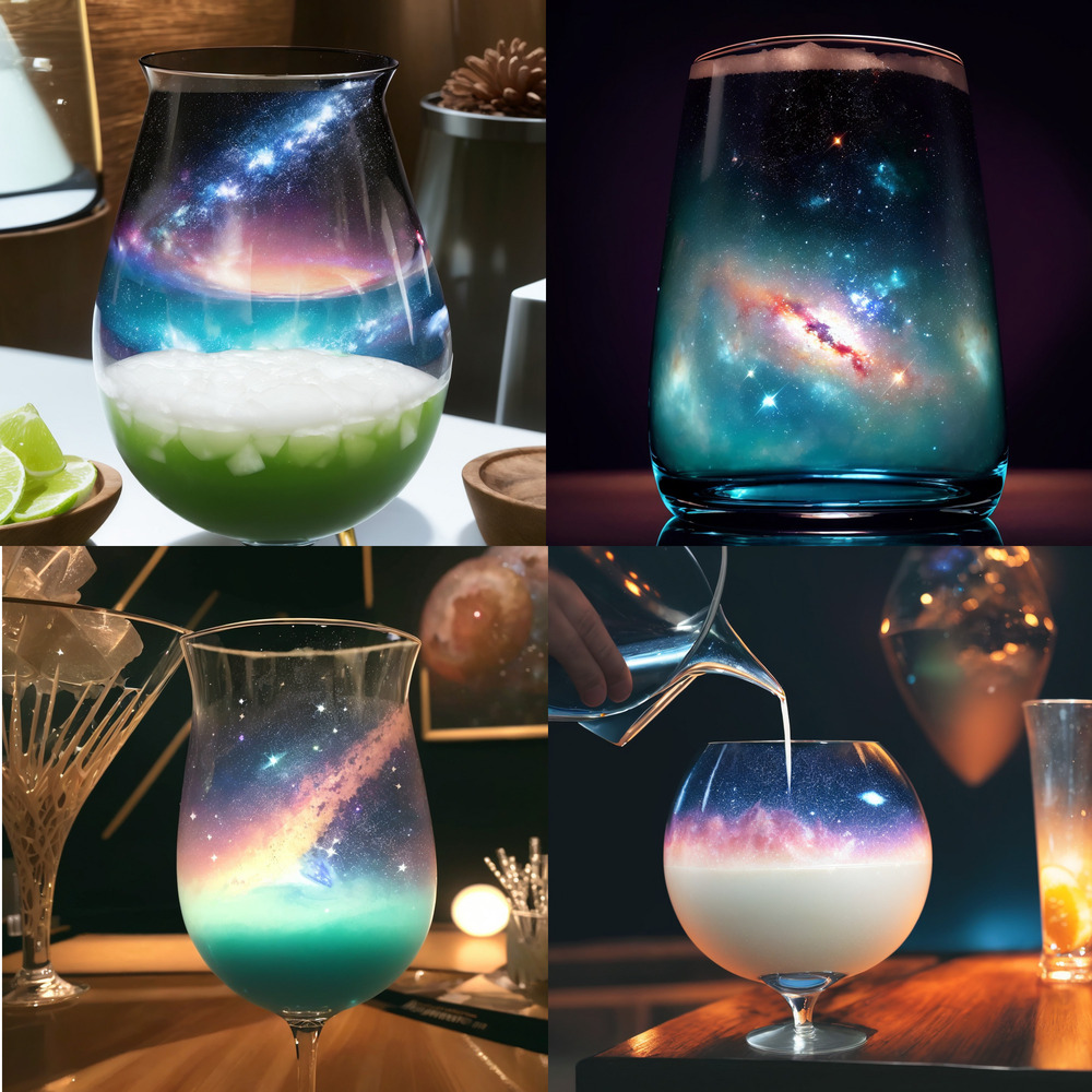 Galaxy Cocktail【ギャラクシーカクテル】タイルデザインTシャツ