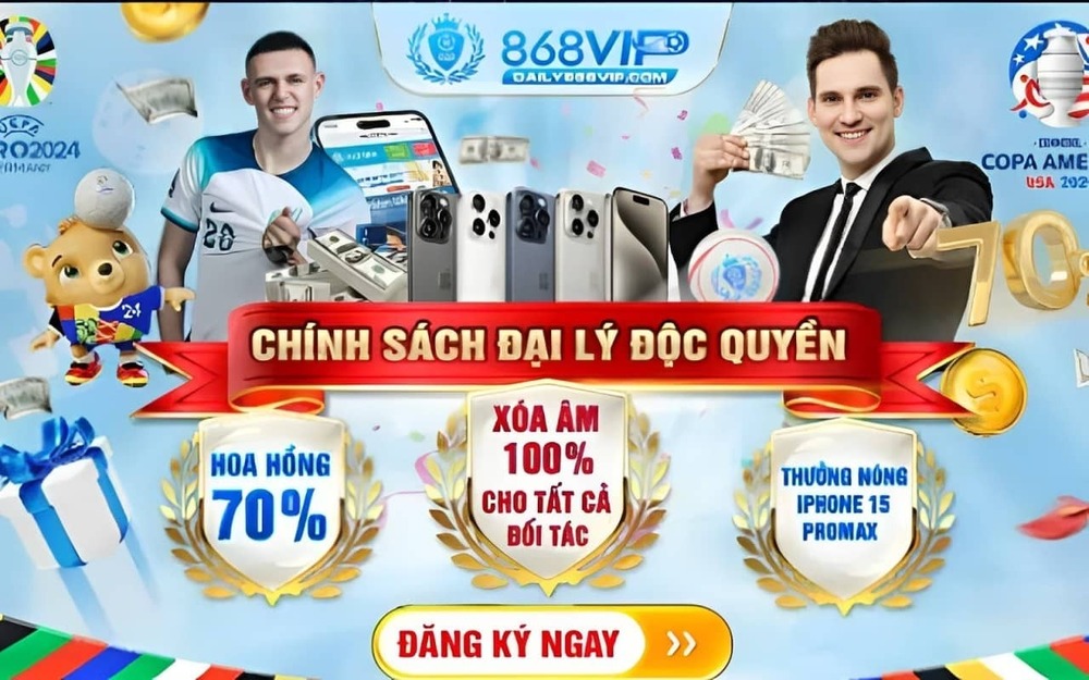 Đại Lý 868VIP - Mức Hoa Hồng Cực Cao