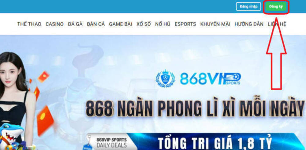 Hướng Dẫn Đăng Ký 868VIP Chỉ Với 3 Bước Đơn Giản