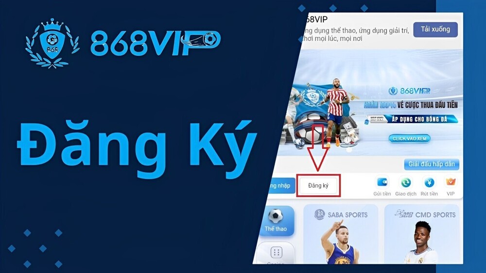 Hướng Dẫn Đăng Ký 868VIP Chỉ với 3 Bước Cực Đơn Giản