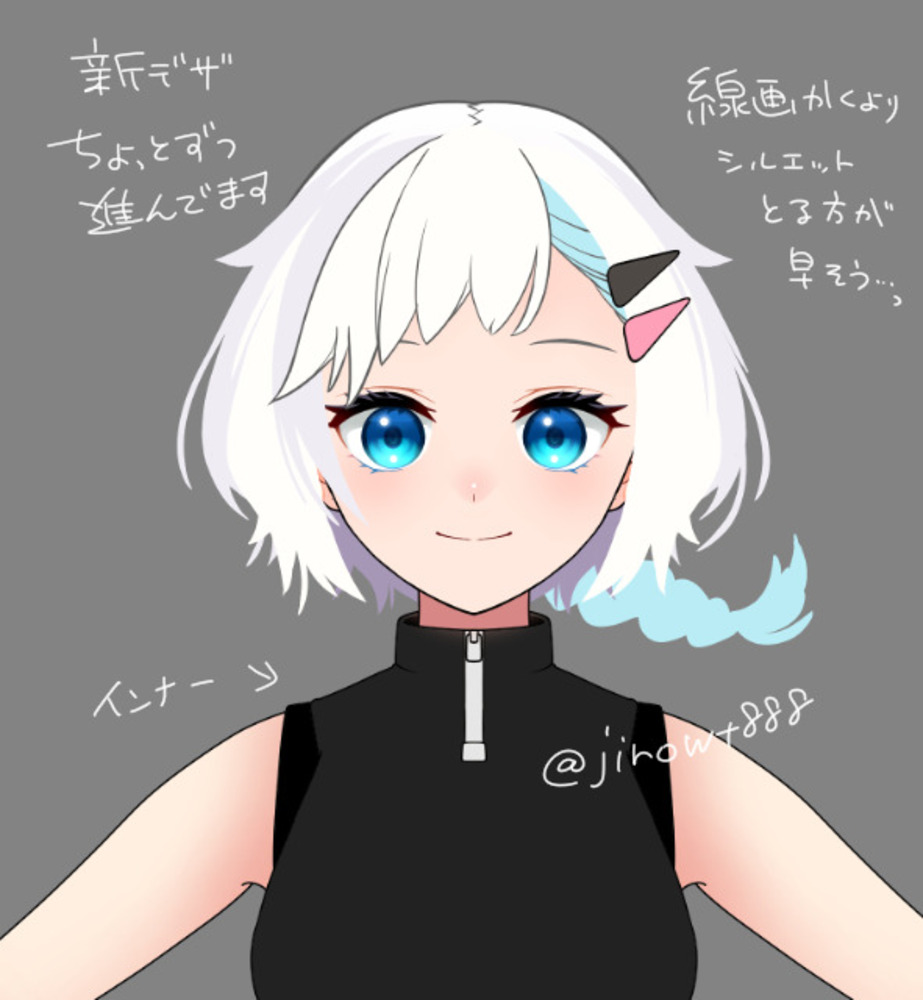 【進捗】お顔と目の部分