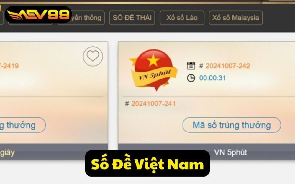 Số Đề Việt Nam - Trải Nghiệm Đặt Cược Cực Hấp Dẫn Tại AEV99