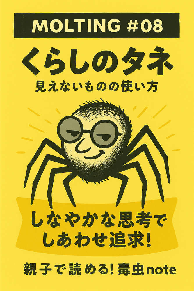 【毒虫分室 Molting #8】「見えないもの」で、幸せをつくる方法。