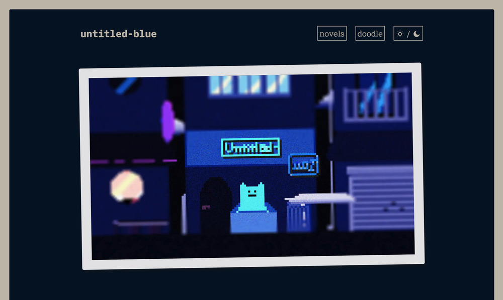 作品展示サイト『untitled-blue』進捗
