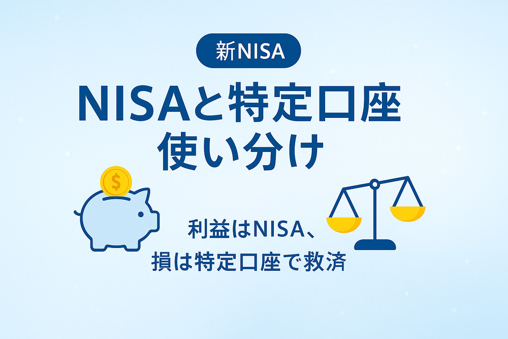 【用語解説#6】NISAと特定口座の使い分け