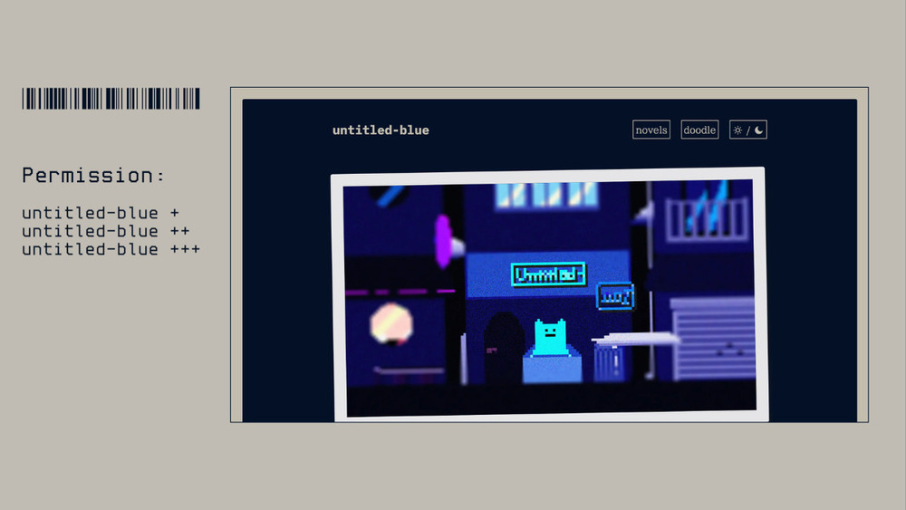 作品展示サイト『untitled-blue』進捗