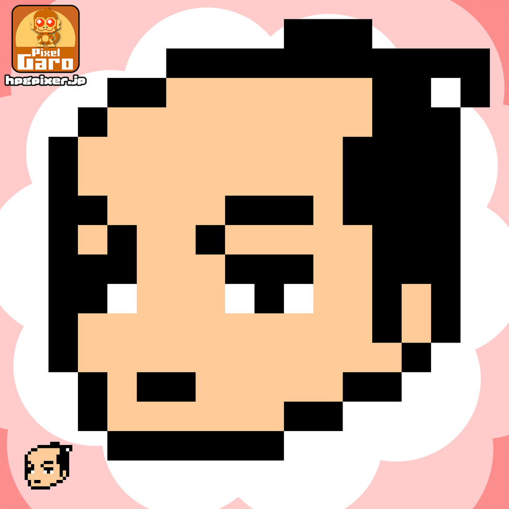 【ドット絵】恋川春町の顔のミニアイコン