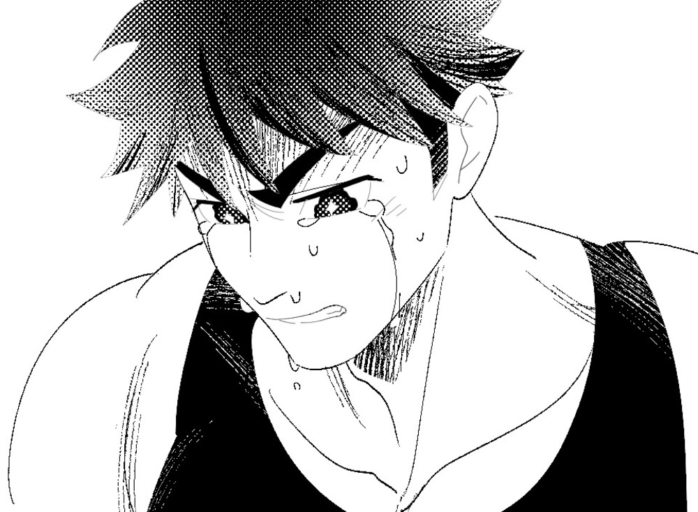 モノクロ漫画における男の涙の表現について