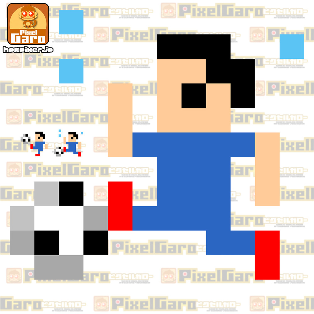 【ドット絵】ミニマムなサッカー選手