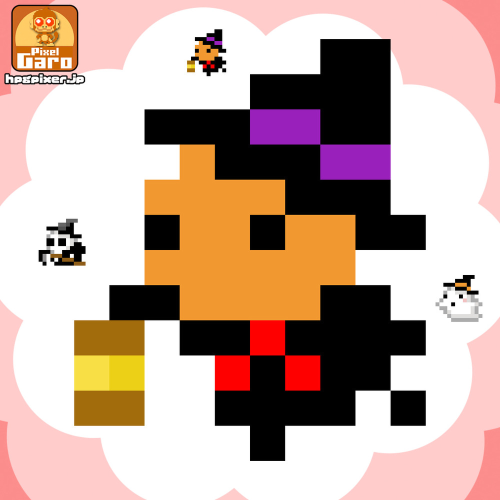 【ドット絵】ミニマムなハロウィンアイコン3個