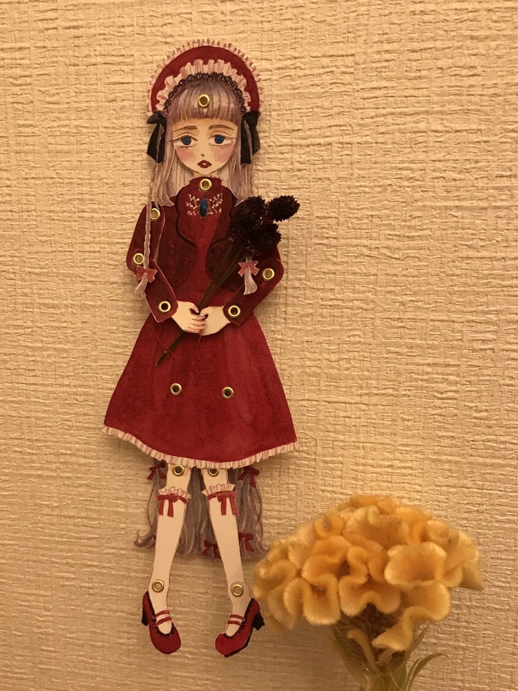 吾亦紅のペーパードール
