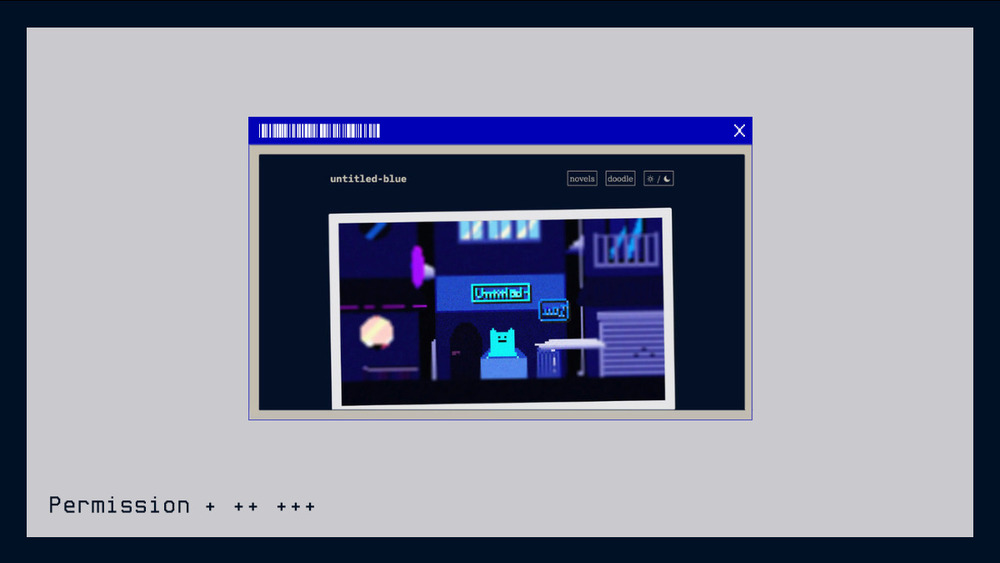 作品展示サイト『untitled-blue』進捗