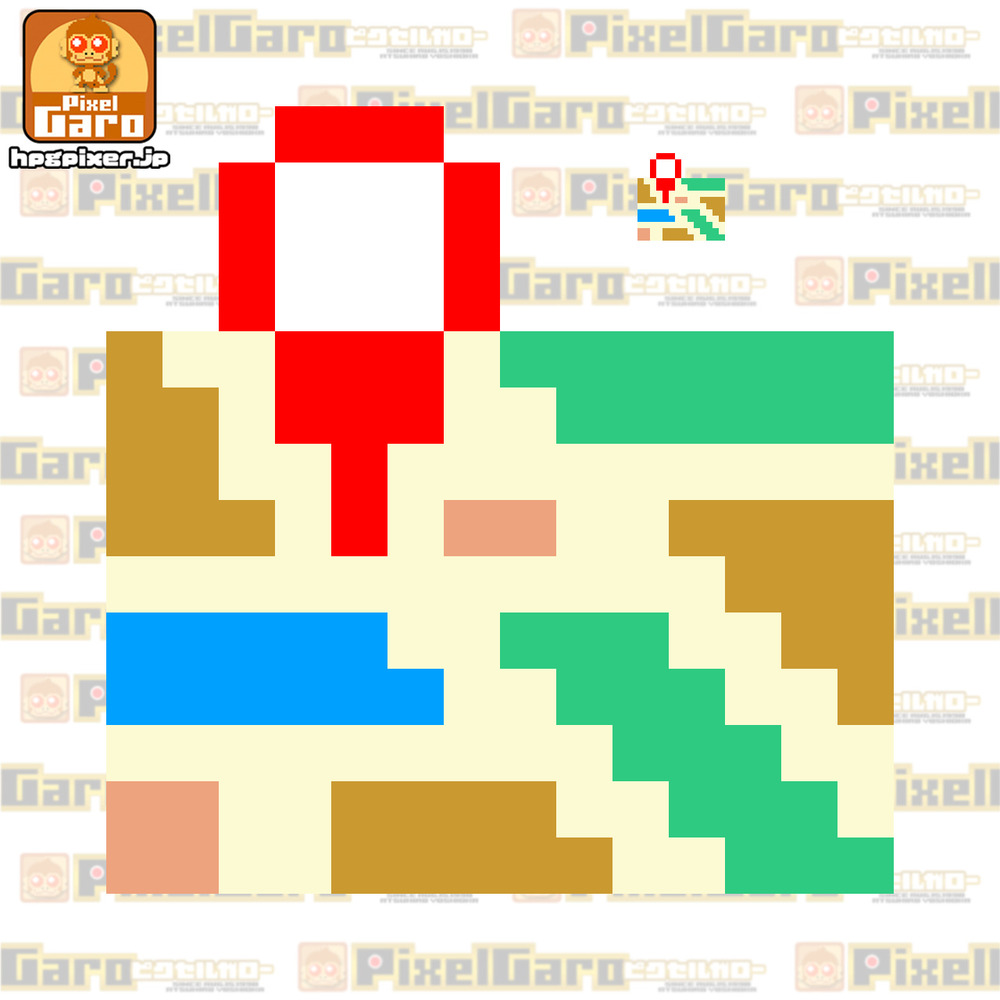 【ドット絵】地図アイコン