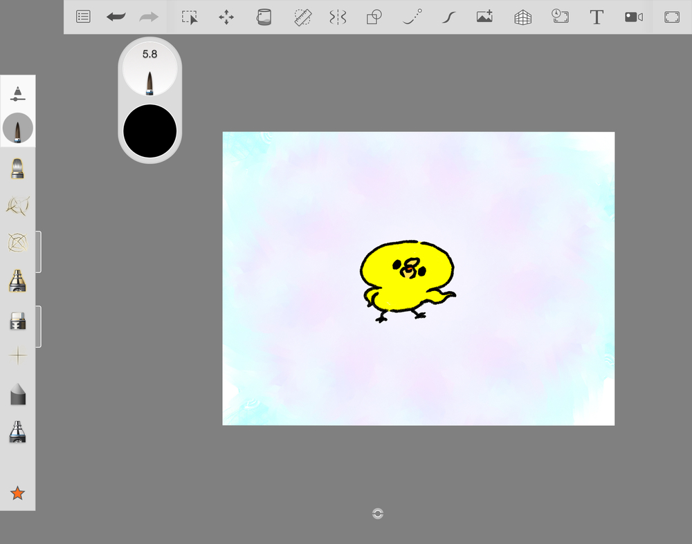 やばい‼︎黒風桜さんの、使っているアプリ!で、描いてみたら…