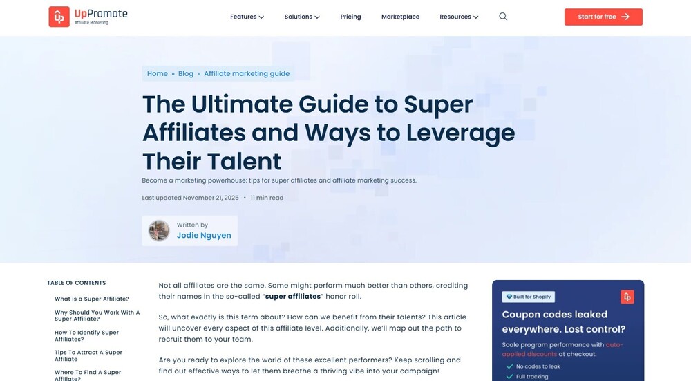 The Ultimate Guide to Super Affiliates and Ways to Leverage Their Talent