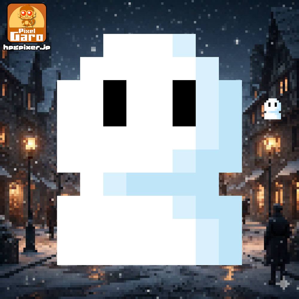 【ドット絵 無料配布】雪だるま