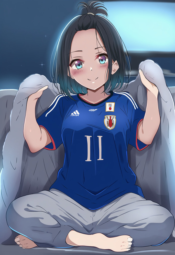 サッカー日本代表サポーターちゃん