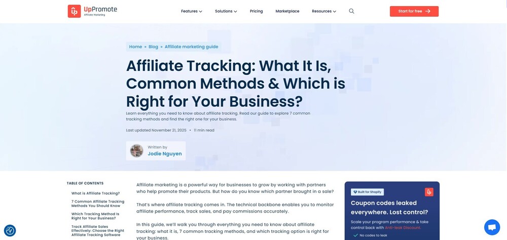 Affiliate Tracking: What It Is, Common Methods & Which is Right for Your Business?