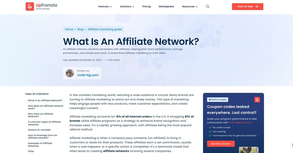 What Is An Affiliate Network?
