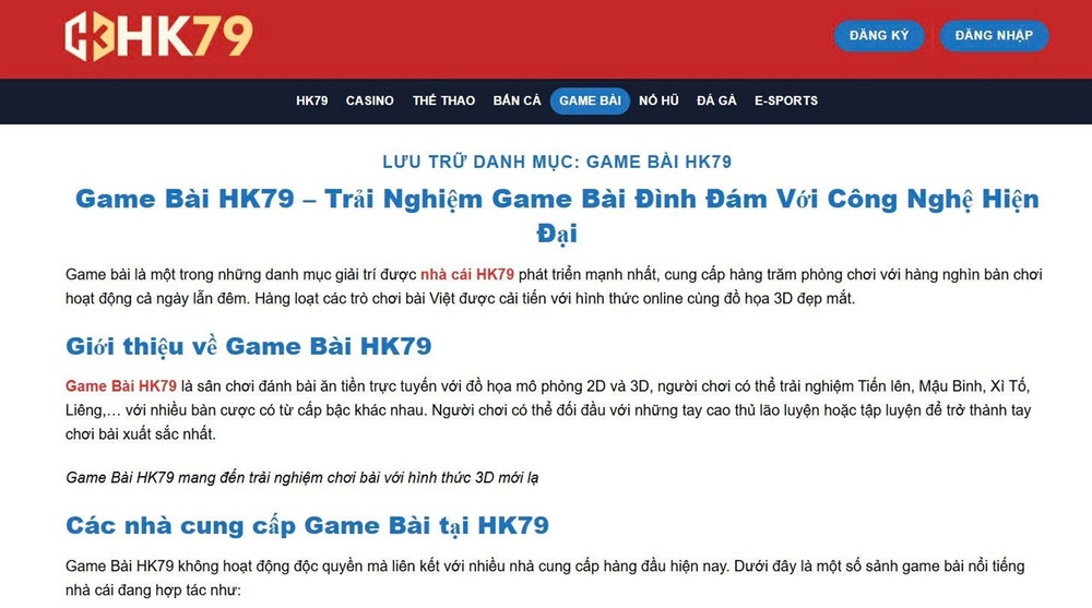 Tại sao Game Bài HK79 được nhiều người chơi tin tưởng