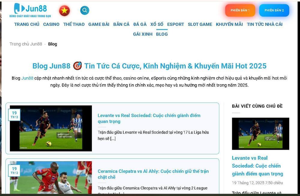 Tại Sao Nên Theo Dõi Blog Jun88 Để Nâng Cao Kỹ Năng Cá Cược