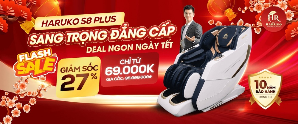 Trải nghiệm thư giãn mỗi ngày cùng Ghế massage toàn thân của Haruko
