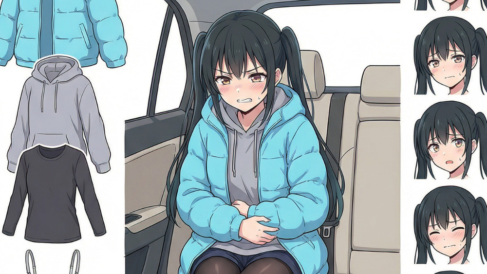 【オリジナル】車の中、覚悟を決める