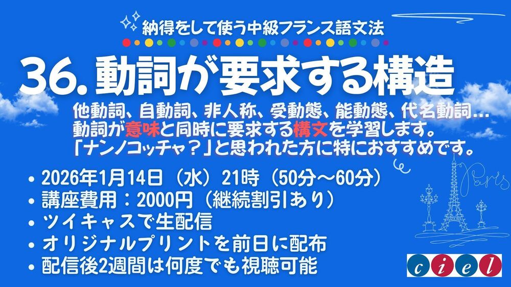 納得をして使う中級フランス語文法