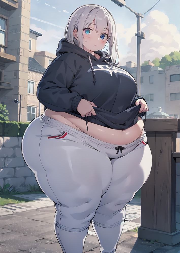 服がぴっちぴちの女の子達