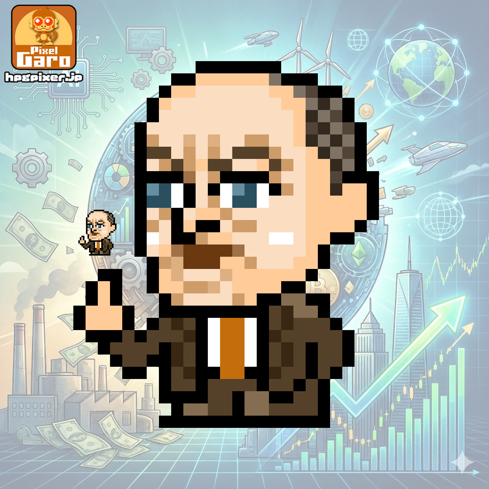 【ドット絵】経済学者ヨーゼフ・シュンペーター