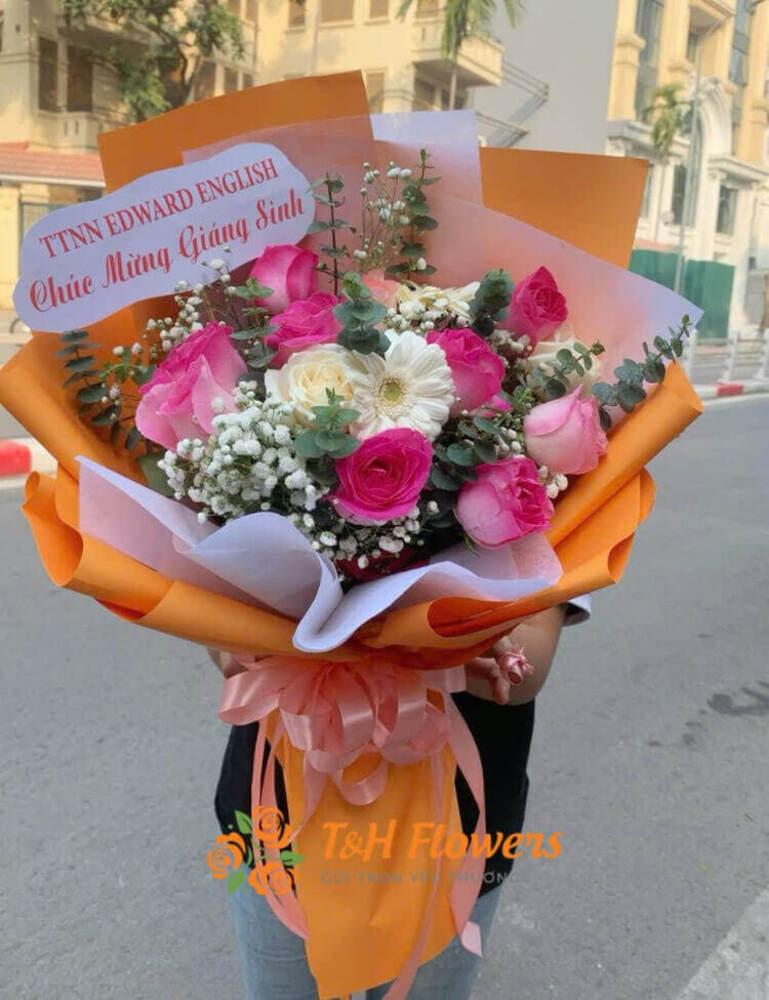 Mẫu hoa tặng giáng sinh