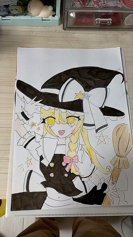 アナログのお絵かきー