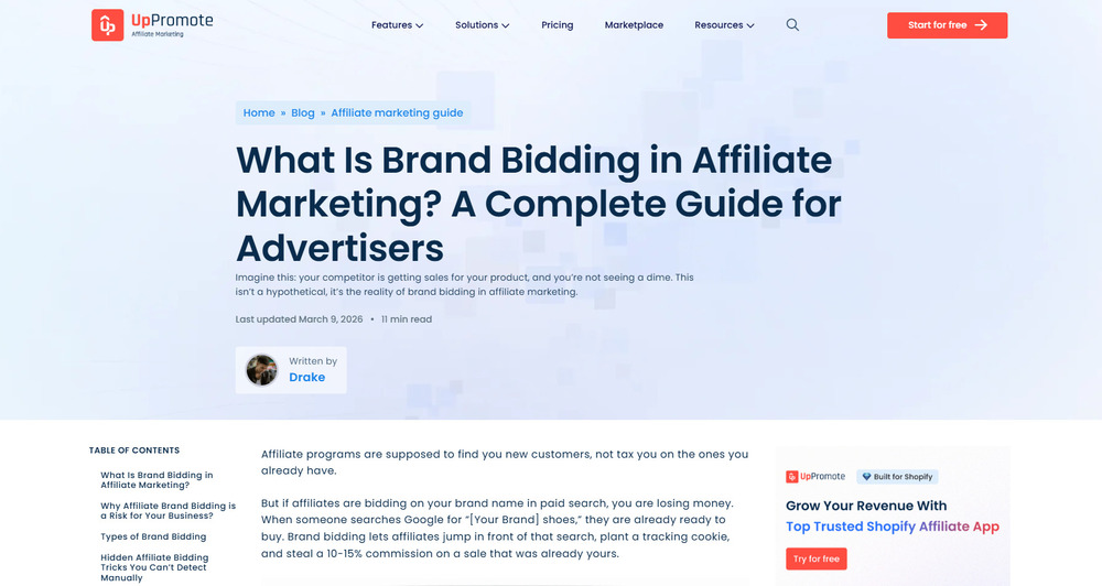 What Is Brand Bidding in Affiliate Marketing? A Complete Guide for Advertisers