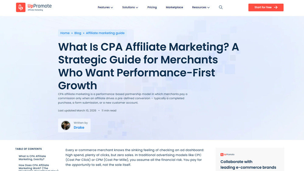 What Is CPA Affiliate Marketing?