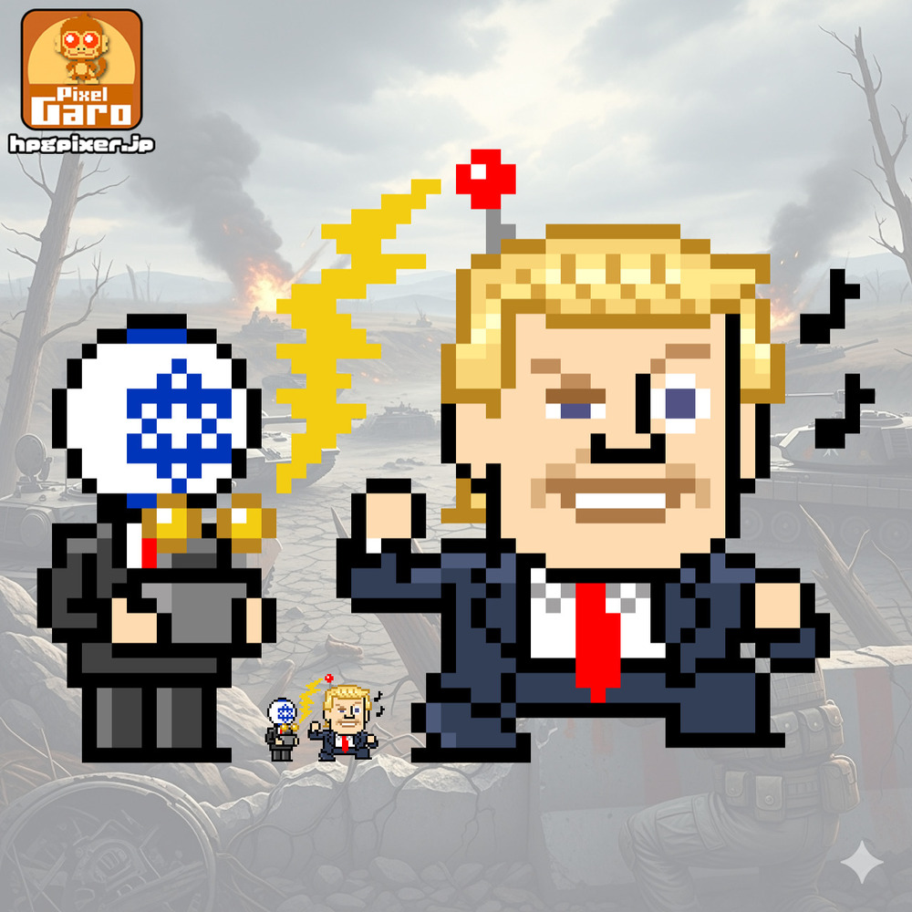【ドット絵 無料配布】ドナルド・トランプ 2026年版