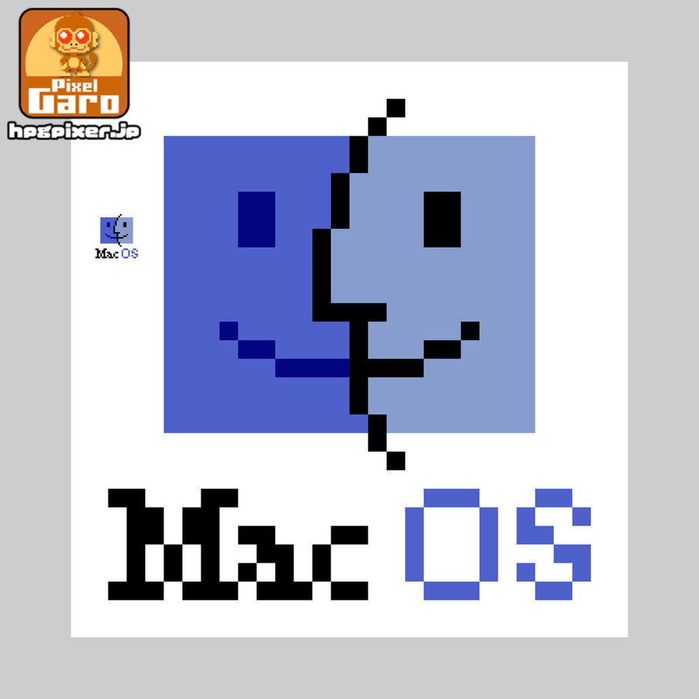 【ドット絵】Classic Mac OS ロゴ