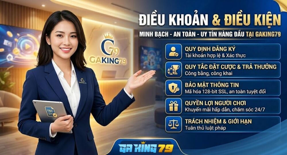Điều Khoản Và Điều Kiện Tại Nhà Cái GAKING79