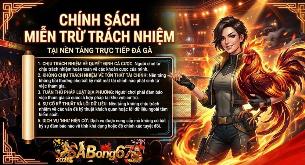 Chính Sách Miễn Trừ Trách Nhiệm Tại SABONG67