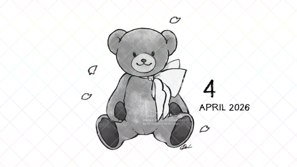 4月のカレンダー壁紙