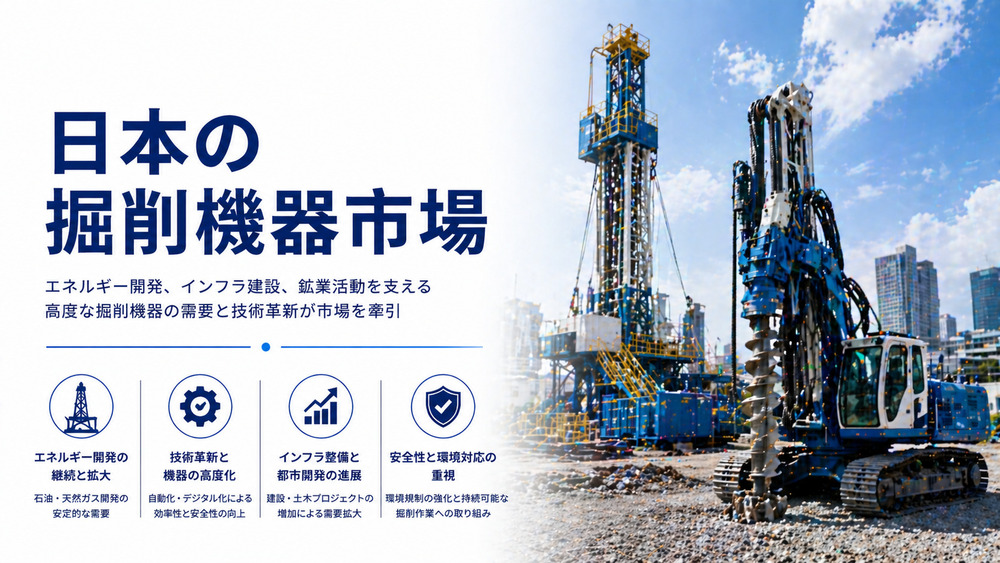 日本の掘削機器市場レポート 2026 | 2034年までの市場規模、シェア、需要予測