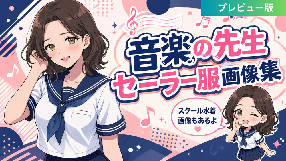 【音楽の先生】セーラー服特集 プレビュー版2枚【全体公開】