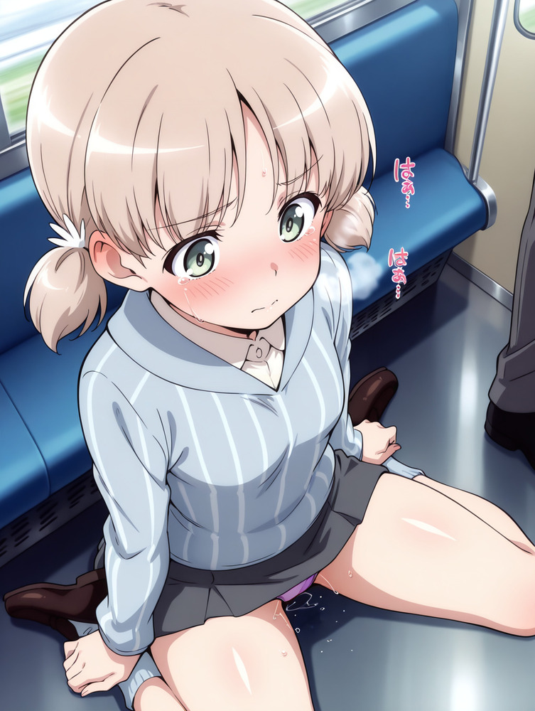 痴漢されるアキちゃん