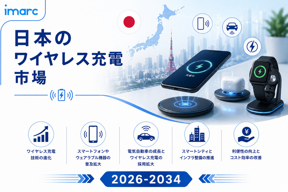 日本のワイヤレス充電市場の動向、成長、および需要予測 2026-2034