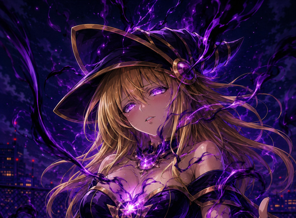 ブラックマジシャンガールの悪堕ちボツ絵